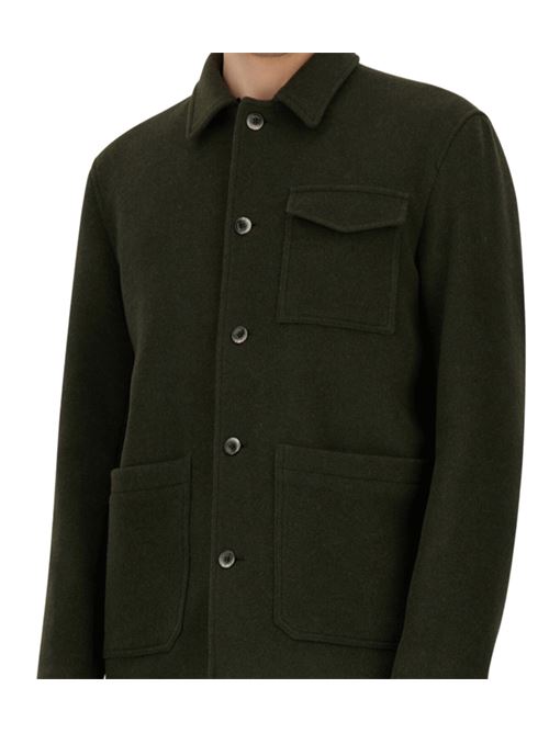 Giacca field da uomo in misto lana color verde militare HERNO | FI000138U33475R7740